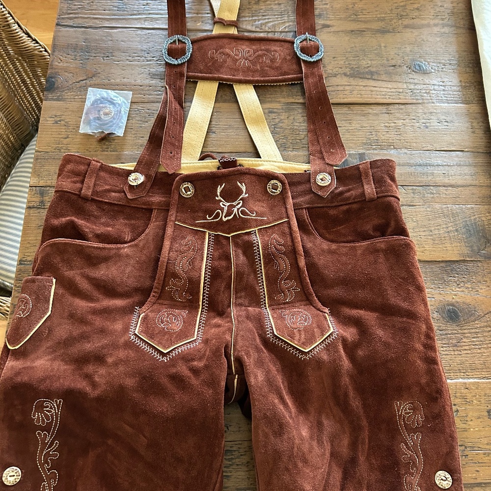 BAVARIA TRACHTEN Lederhosen Men - Genuine Leather Authentic German Lederhosen